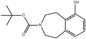 tert-Butyl 6-hydroxy-1,2,4,5-tetrahydro-3H-3-benzazepine-3-carboxylate Structural