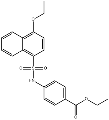 ethyl 4-(4-ethoxynaphthalene-1-sulfonamido)benzoate Structural