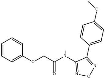 N-[4-(4-methoxyphenyl)-1,2,5-oxadiazol-3-yl]-2-phenoxyacetamide Structural