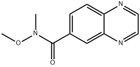 Quinoxaline-6-carboxylic acid methoxy-methyl-amide Structural