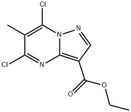 Ethyl 5,7-dichloro-6-methylpyrazolo[1,5-a]pyrimidine-3-carboxylate Structural