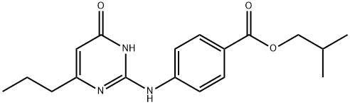 isobutyl 4-((4-hydroxy-6-propylpyrimidin-2-yl)amino)benzoate Structural