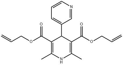 diallyl 2',6'-dimethyl-1',4'-dihydro-[3,4'-bipyridine]-3',5'-dicarboxylate Structural