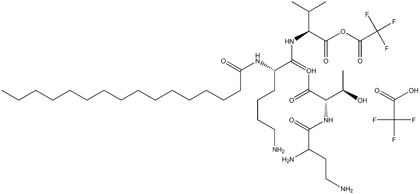 N2-(1-Oxohexadecyl)-L-lysyl-L-valyl-(2S)-2,4-diaminobutanoyl-L-threonine bis(trifluoroacetate) (salt)