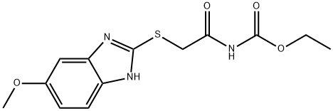 ethyl {[(5-methoxy-1H-benzimidazol-2-yl)sulfanyl]acetyl}carbamate Structural