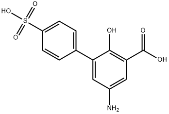 5-amino-2-hydroxy-4-sulfobiphenyl-3-carboxylicacid Structural