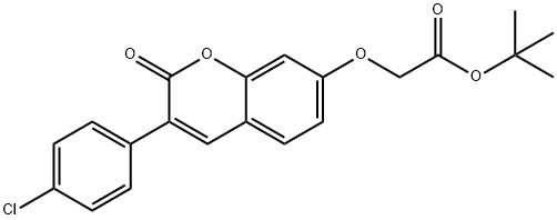 tert-butyl 2-((3-(4-chlorophenyl)-2-oxo-2H-chromen-7-yl)oxy)acetate Structural