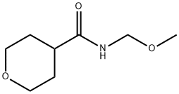 tetrahydro-N-(methoxymethyl)-2H-Pyran-4-carboxamide Structural