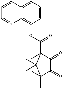 quinolin-8-yl 4,7,7-trimethyl-2,3-dioxobicyclo[2.2.1]heptane-1-carboxylate Structural