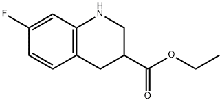 ethyl 7-fluoro-1,2,3,4-tetrahydroquinoline-3-carboxylate Structural