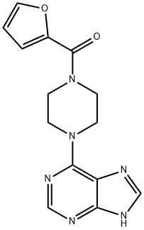furan-2-yl[4-(7H-purin-6-yl)piperazin-1-yl]methanone Structural