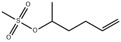 hex-5-en-2-yl methanesulfonate Structural