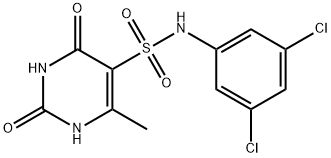 N-(3,5-dichlorophenyl)-2,4-dihydroxy-6-methylpyrimidine-5-sulfonamide Structural
