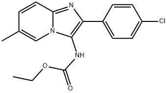 ethyl (2-(4-chlorophenyl)-6-methylimidazo[1,2-a]pyridin-3-yl)carbamate Structural
