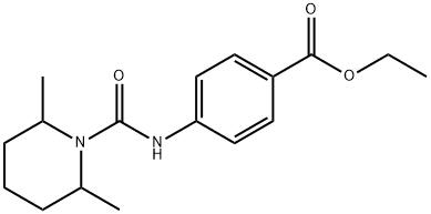 ethyl 4-(2,6-dimethylpiperidine-1-carboxamido)benzoate Structural