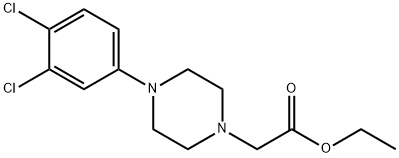 ethyl 2-(4-(3,4-dichlorophenyl)piperazin-1-yl)acetate Structural