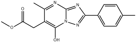 methyl 2-(7-hydroxy-5-methyl-2-(p-tolyl)-[1,2,4]triazolo[1,5-a]pyrimidin-6-yl)acetate Structural