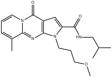 N-isobutyl-1-(3-methoxypropyl)-9-methyl-4-oxo-1,4-dihydropyrido[1,2-a]pyrrolo[2,3-d]pyrimidine-2-carboxamide Structural