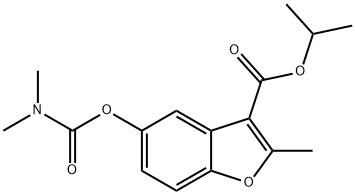 isopropyl 5-((dimethylcarbamoyl)oxy)-2-methylbenzofuran-3-carboxylate Structural