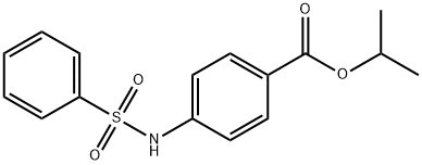isopropyl 4-(phenylsulfonamido)benzoate Structural
