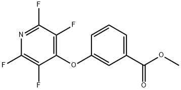 methyl 3-((perfluoropyridin-4-yl)oxy)benzoate Structural