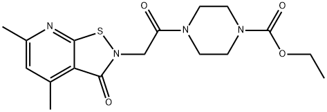 Ethyl 4-(2-(4,6-dimethyl-3-oxoisothiazolo[5,4-b]pyridin-2(3H)-yl)acetyl)piperazine-1-carboxylate