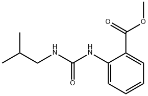 methyl 2-(3-isobutylureido)benzoate Structural