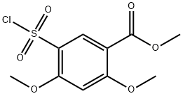 methyl 5-(chlorosulfonyl)-2,4-dimethoxybenzoate Structural