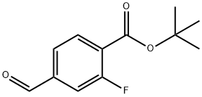 tert-butyl 2-fluoro-4-formylbenzoate Structural