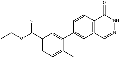 ethyl 4-methyl-3-(1-oxo-1,2-dihydrophthalazin-6-yl)benzoate Structural