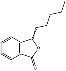 3-pentylideneisobenzofuran-1(3H)-one Structural