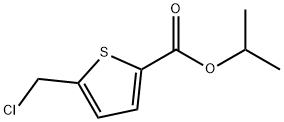 isopropyl 5-(chloromethyl)thiophene-2-carboxylate Structural
