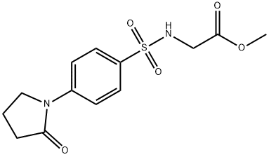 methyl 2-(4-(2-oxopyrrolidin-1-yl)phenylsulfonamido)acetate Structural