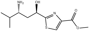 methyl2-((1R,3R)-3-amino-1-hydroxy-4-methylpentyl)thiazole-4-carboxylate Structural