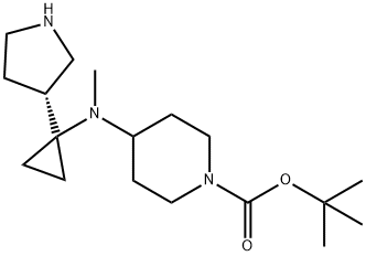 tert-butyl(R)-4-(methyl(1-(pyrrolidin-3-yl)cyclopropyl)amino)piperidine-1-carboxylate