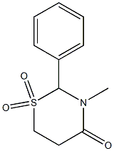 Tetrahydro-3-methyl-2-phenyl-4H-1,3-thiazin-4-one 1,1-dioxide Structural