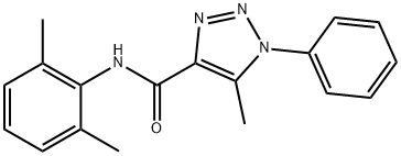 N-(2,6-dimethylphenyl)-5-methyl-1-phenyl-1H-1,2,3-triazole-4-carboxamide Structural