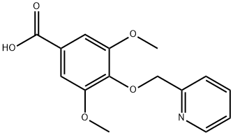Benzoic acid,3,5-dimethoxy-4-(2-pyridinylmethoxy)- Structural