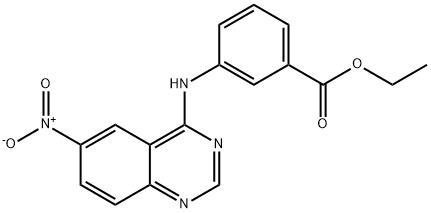 ethyl 3-((6-nitroquinazolin-4-yl)amino)benzoate Structural