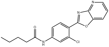 N-(3-chloro-4-[1,3]oxazolo[4,5-b]pyridin-2-ylphenyl)pentanamide Structural