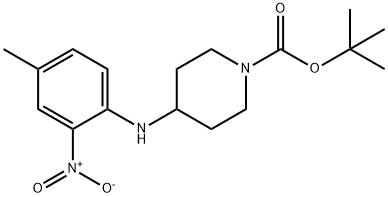 TERT-BUTYL 4-(4-METHYL-2-NITROPHENYLAMINO)PIPERIDINE-1-CARBOXYLATE Structural