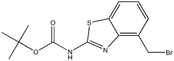 N-[4-(bromomethyl)-2-benzothiazolyl]-carbamic acid 1,1-dimethylethyl ester Structural