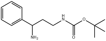 tert-butyl 3-amino-3-phenylpropylcarbamate Structural
