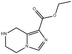 5,6,7,8-Tetrahydro-imidazo[1,5-a]pyrazine-1-carboxylic acid ethyl ester Structural