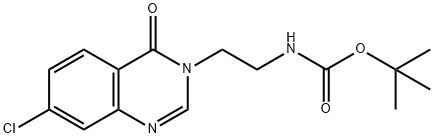 tert-butyl (2-(7-chloro-4-oxoquinazolin-3(4H)-yl)ethyl)carbamate Structural