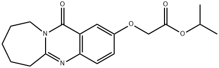 isopropyl 2-((12-oxo-6,7,8,9,10,12-hexahydroazepino[2,1-b]quinazolin-2-yl)oxy)acetate Structural