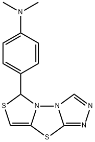 N,N-dimethyl-4-(6H-thiazolo[4,3-b][1,2,4]triazolo[4,3-d][1,3,4]thiadiazol-6-yl)aniline Structural