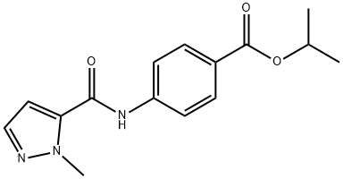 isopropyl 4-(1-methyl-1H-pyrazole-5-carboxamido)benzoate Structural