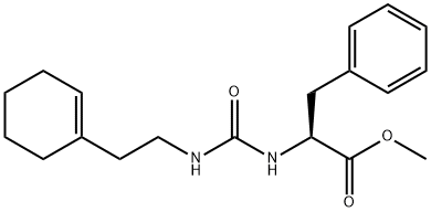 methyl N-{[2-(cyclohex-1-en-1-yl)ethyl]carbamoyl}-L-phenylalaninate Structural