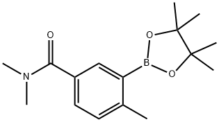 N,N,4-trimethyl-3-(4,4,5,5-tetramethyl-1,3,2-dioxaborolan-2-yl)benzamide Structural